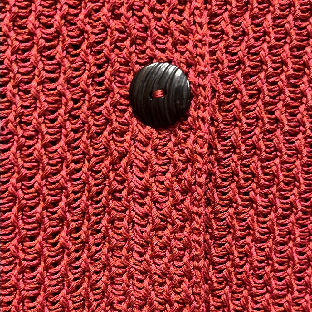 Peruvian Connection Deep Rust Cardigan - Picture 5 of 8
